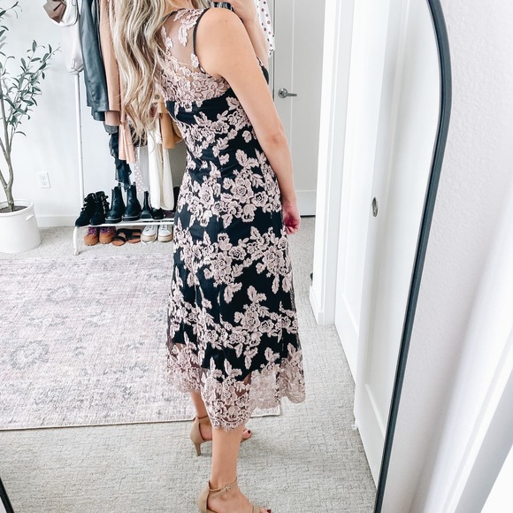BHLDN Hithero Black Lace Tonya Dress - Picture 3 of 15